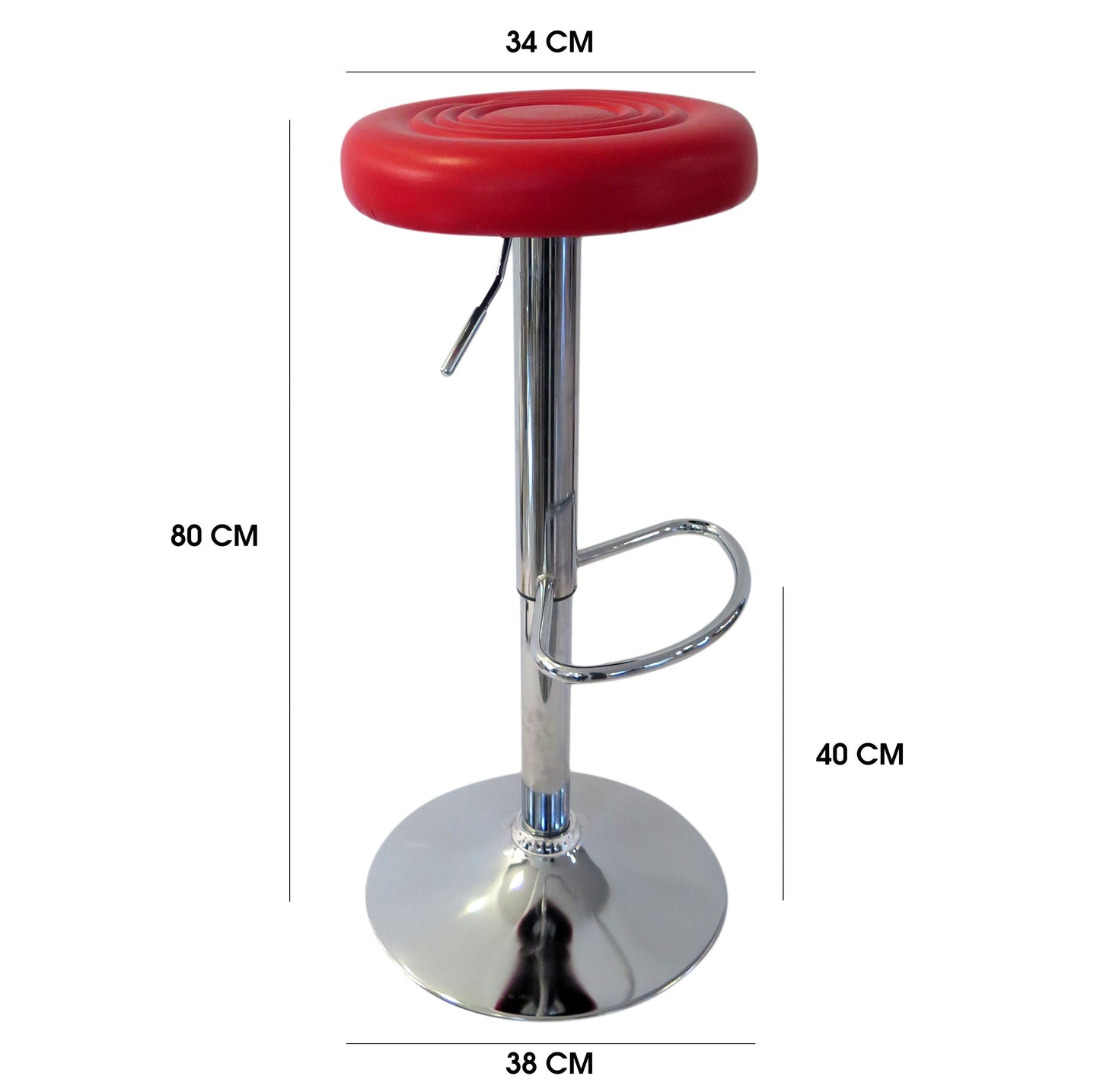 BANCO GIRATORIO PARA BARRA O DESAYUNADOR (537)