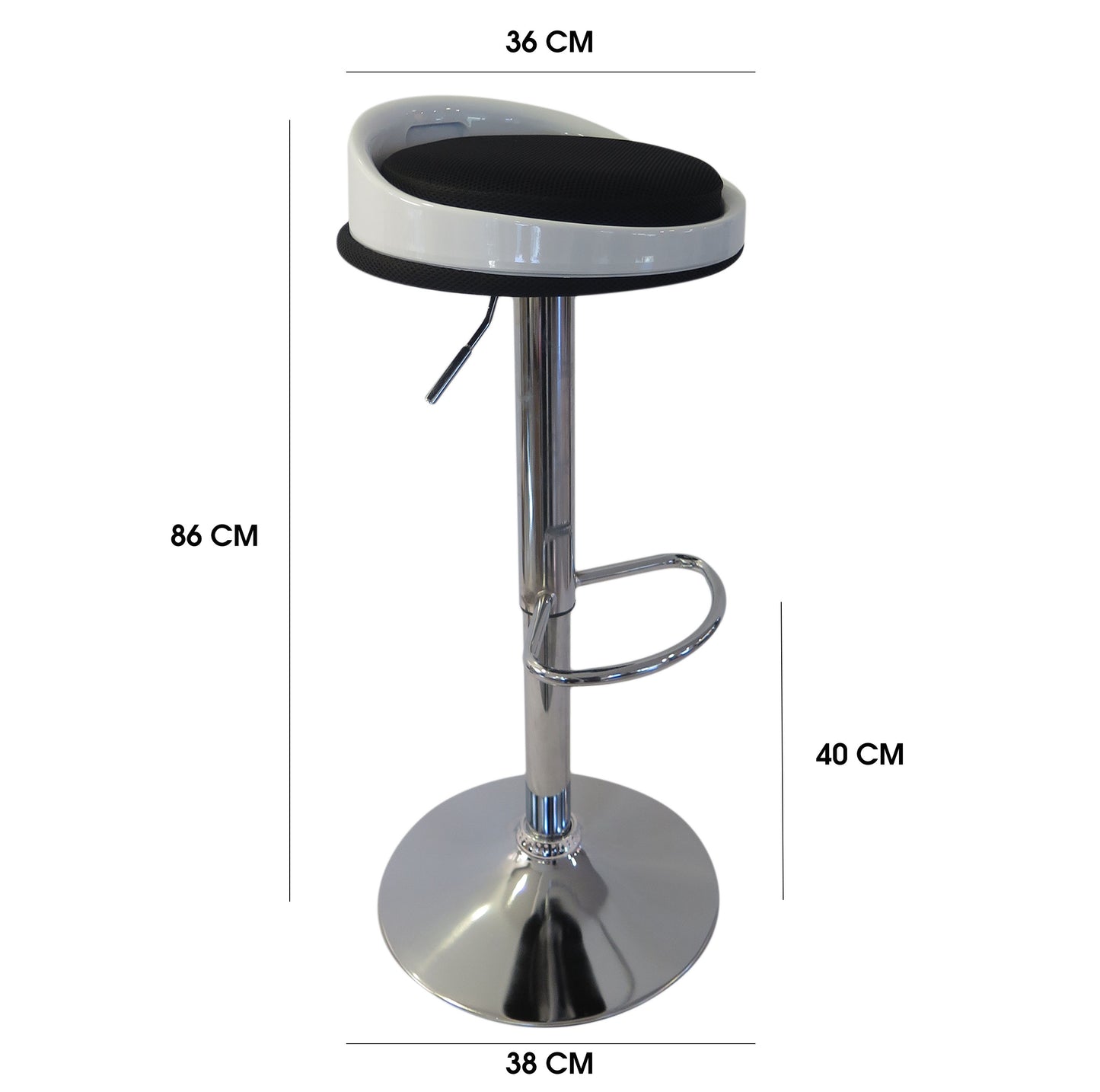 BANCO GIRATORIO PARA BARRA O DESAYUNADOR (538)