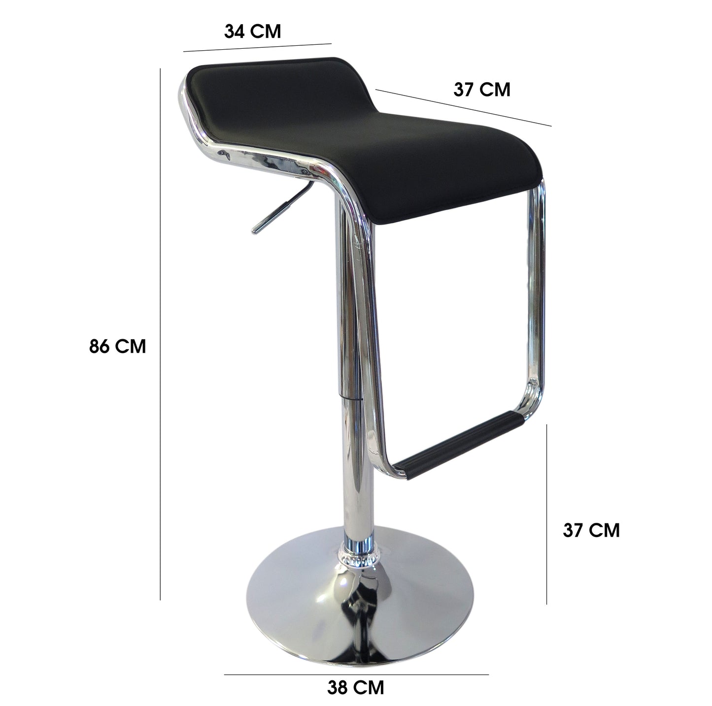 BANCO GIRATORIO PARA BARRA O DESAYUNADOR (541)