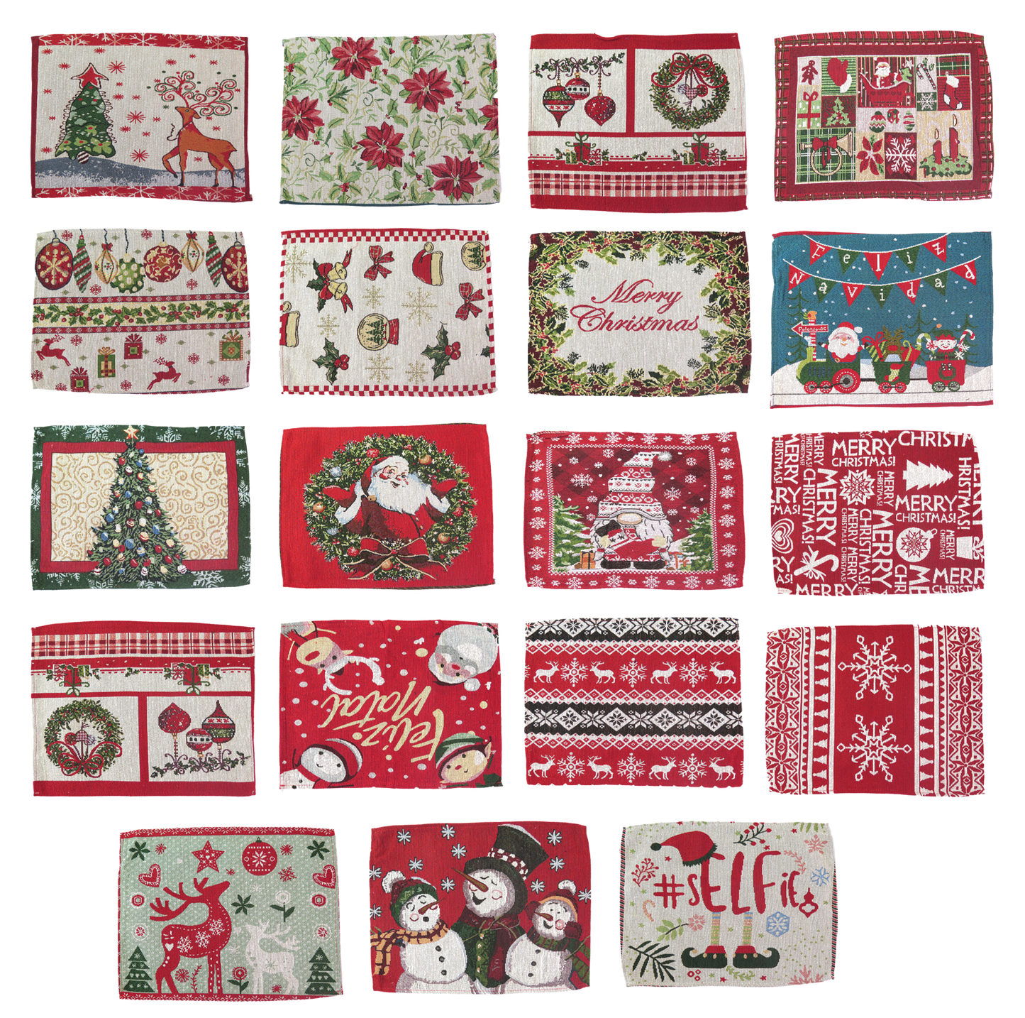 MANTEL INDIVIDUAL NAVIDEÑO