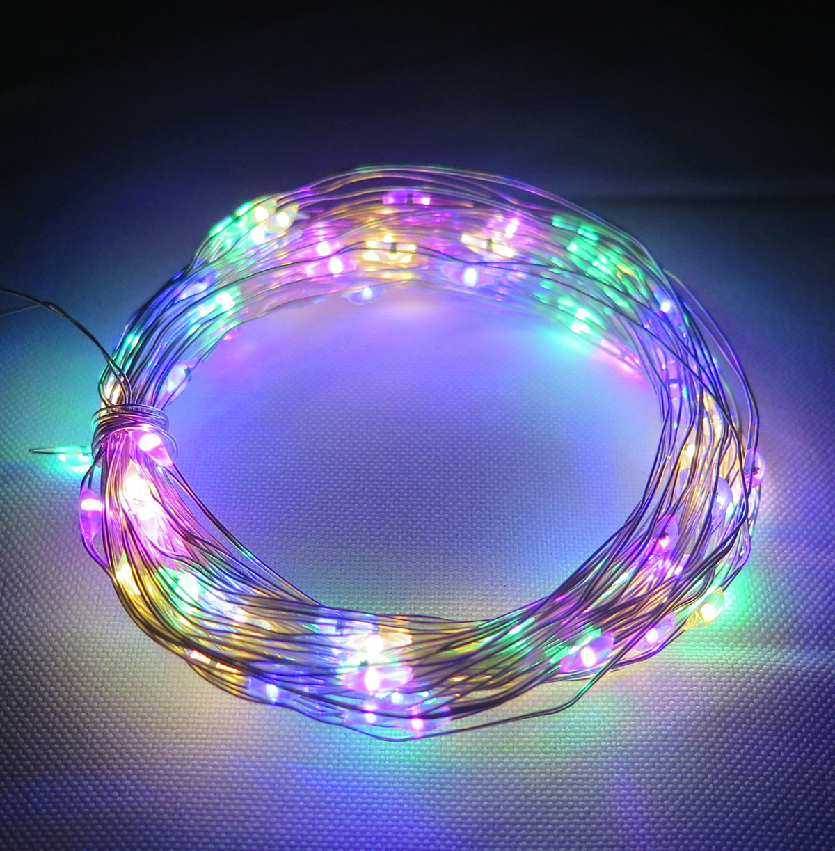 100 LED MULTICOLOR MAGICA ALAMBRE 4.58 MTS