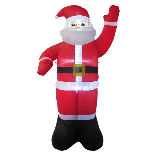 SANTA CLAUS INFLABLE CON LUZ LED 1.8 MTS