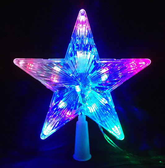 ESTRELLA DE PUNTA DE ÁRBOL MULTICOLOR