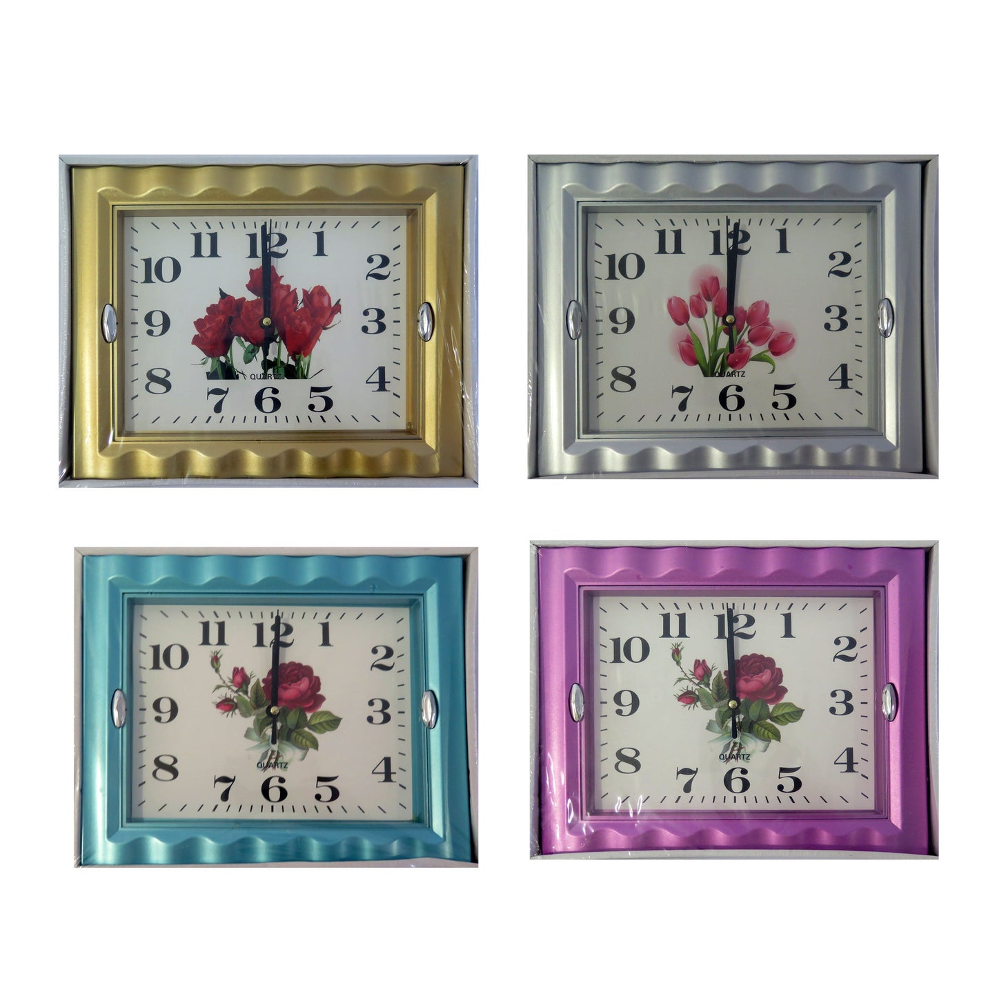 RELOJ DE PARED RECTANGULAR 27X22 CM