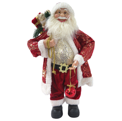 FIGURA DE SANTA CLAUS CON BOLSA