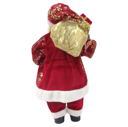 FIGURA DE SANTA CLAUS CON BOLSA