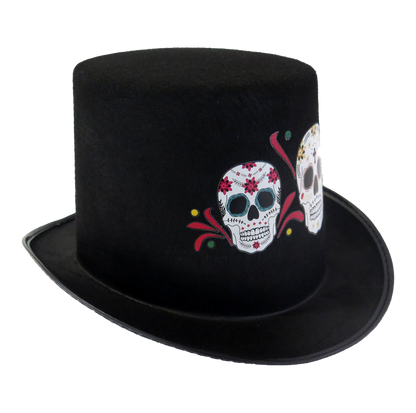 SOMBRERO ESTAMPADO DE CALAVERAS