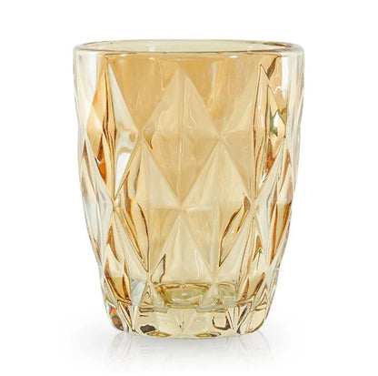 VASOS DE CRISTAL ACABADO DIAMANTE 200 ML 6 PZS