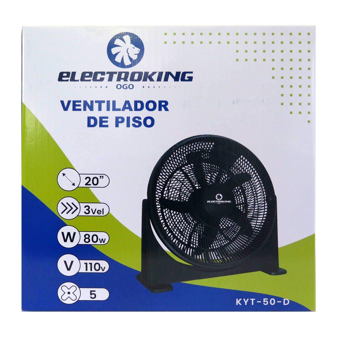 VENTILADOR DE PISO ELECTROKING 20"