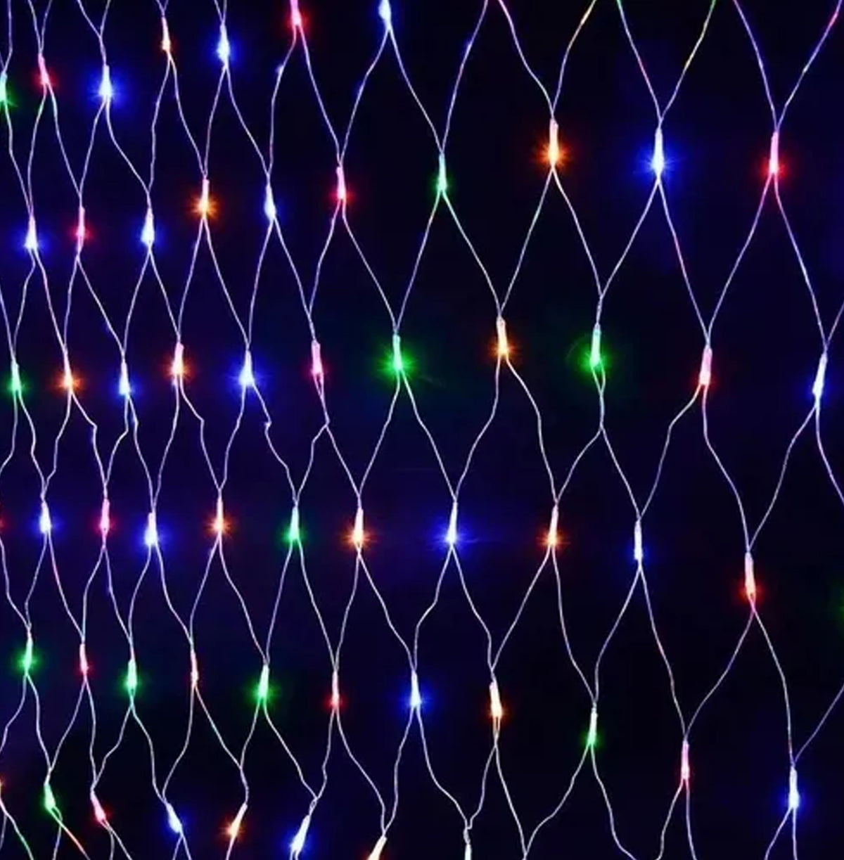 320 LED MULTICOLOR RED CABLE CRISTAL 2.55X2 MTS