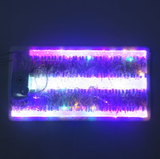 140 LED MULTICOLOR MUSICAL CABLE CRISTAL 6.55MTS